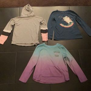 Girls long sleeved shirts